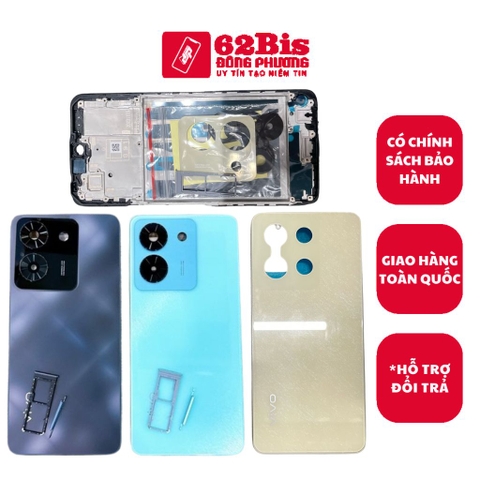Vỏ Vivo Y36 4G / Y36i / Y36M - lưng kính bộ Full có sườn (Zin máy)
