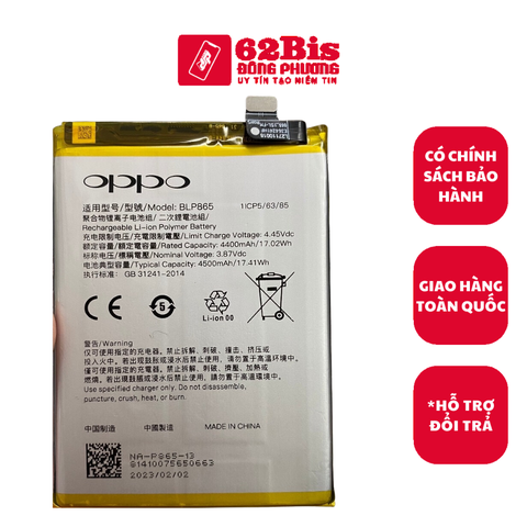 Pin Oppo BLP865 / BLP845 / BLP857 / K9 Pro - 4500mAh (Zin Cty)