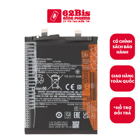 Pin Xiaomi BM5V / Redmi Note 13 Pro - 5G / Redmi Note 13 Turbo / Poco X6 5g - 5000mAh (Zin Cty)