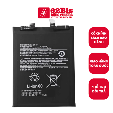 Pin Xiaomi  BP4P /  Xiaomi Civi 3 / 3.89V 4500mAh (Zin Cty)