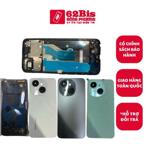 Vỏ Tecno Spark GO 1 / Spark 30C  Bộ Có Sườn (Zin máy)