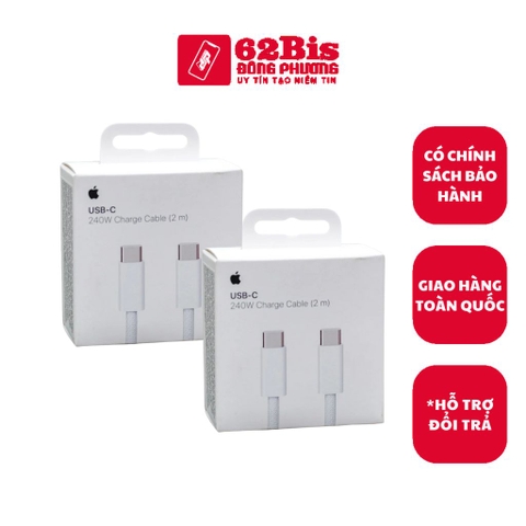 Cáp Iphone 15 Promax 2M-240W C To C  100% zin hãng mã VN  (Zin hãng hộp 10c)