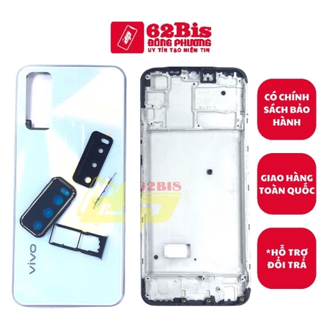 Vỏ Vivo Y20 / Y20S / Y12S Full bộ có sườn (Zin)