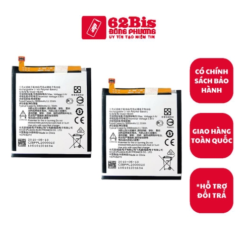 Pin Nokia 5.1 Plus / Nokia 6.1 / Nokia 6.1 Plus / X5 / X6 (TA-1116 / TA-1099 / HE342) - 3000mAh (Zin Cty)