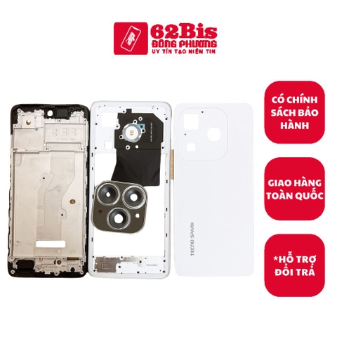 Vỏ Tecno Spark 20 / Spark20 Bộ Có Sườn (Zin máy)