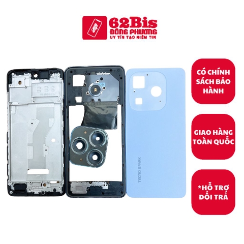 Vỏ Tecno Spark 20 / Spark20 Bộ Có Sườn (Zin máy)