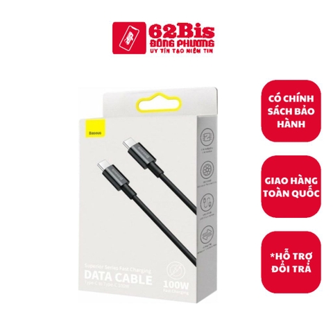 Cáp Sạc nhanh 100W  Baseus Type C to Type C