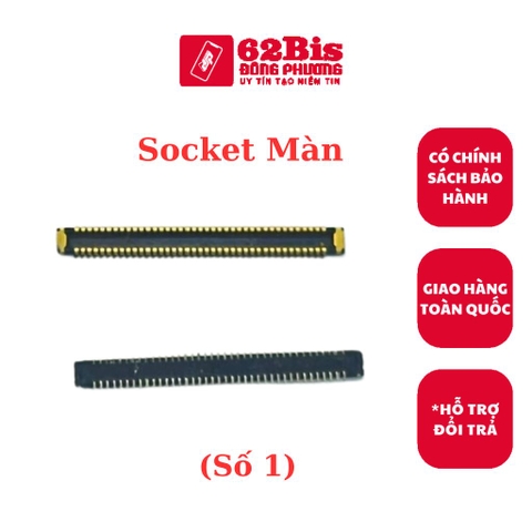 Socket / Chân conect 78 trên cáp ( Số 1) : Samsung A21S / A30s / A31 / A51 / M51 / A70 / A71 / A80 / Note 10 lite / S20fe …