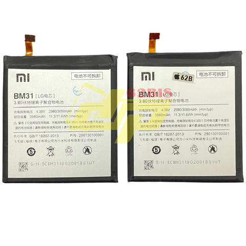Pin Xiaomi Mi3 ( BM31) Zin