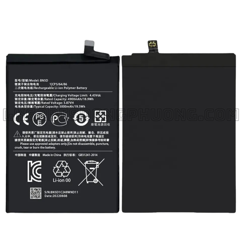 Pin Xiaomi Redmi Note 11- 4G /Redmi Note 11S-4G (BN5D) 5000mAh (Zin)