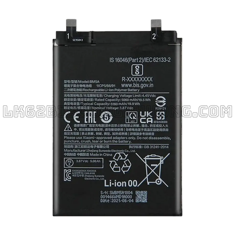 Pin Xiaomi BM5A / Redmi Note 11 Pro 5g / note 11Pro / Note 11 Pro -5160mAh  (Zin)