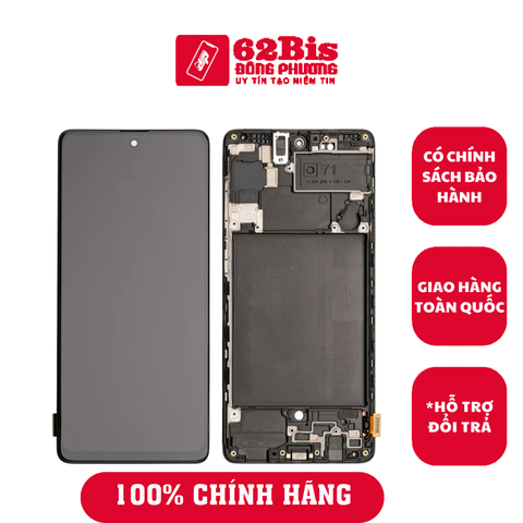 Màn Hình Samsung A71 2019 / A715F Khung (100% chính hãng)