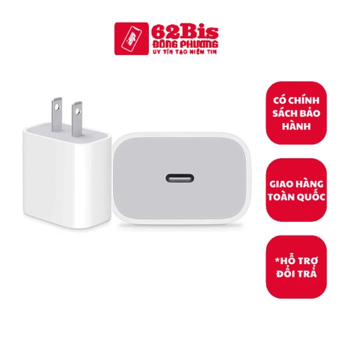 Cóc Sạc Iphone 20W Chuẩn 1:1 đủ dòng - Dẹp+ tròn