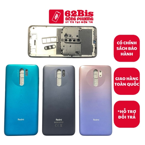 Vỏ Xiaomi Redmi 9 / Redmi9 full bộ có sườn (Zin máy)
