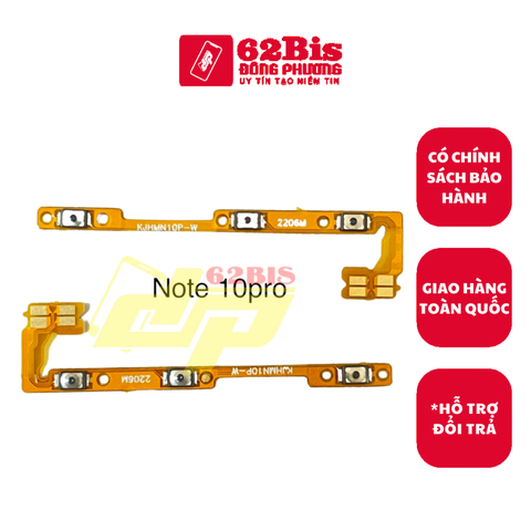 Dây Mở Nguồn + Volume Xiaomi Redmi Note 10Pro-4G / Redmi Note10 Pro-4G (zin)