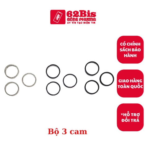 Viền Nhôm / viền Kính Camera Iphone 14ProMax / Iphone 14PM - Bộ 3 cái