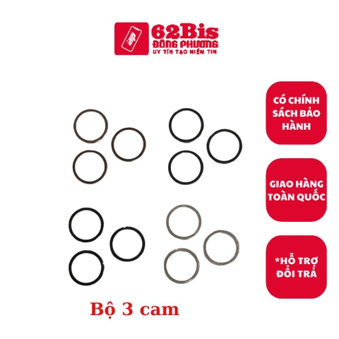 Viền Nhôm / viền Kính Camera Iphone 11 Promax / IP 11promax  - Bộ 3 cái