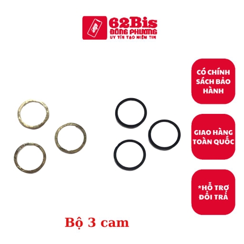 Viền Nhôm / viền Kính Camera Iphone 12P / IP 12 Pro - Bộ 3 cái
