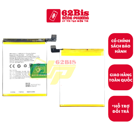 Pin Oppo (BLP609) F1 Plus / X9009 / R9 / F1Plus - 2750/2850 mAh (Zin Cty)