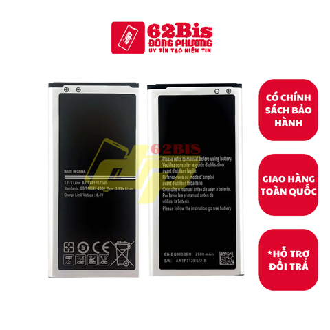 Pin Samsung S5 / i9600 / G900 / SC-04F - EB-BG900BBU - 2800 mAh (Zin cty)