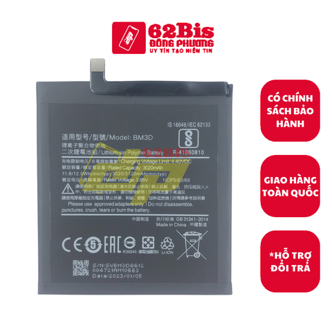 Pin Xiaomi BM3D / Mi 8se / 3020/3120 mAh (Zin cty)