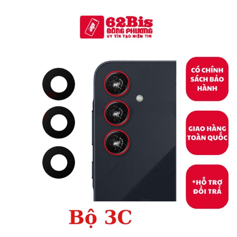 Kính Camera Samsung A55 5G / A556 - Bộ 3c (Zin)