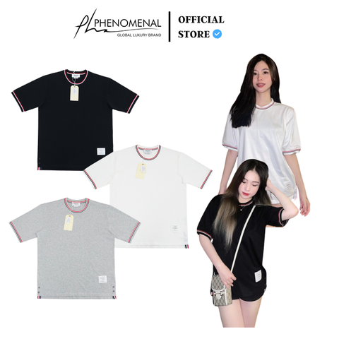 Áo thun Thom Browne Viền Sọc Basic
