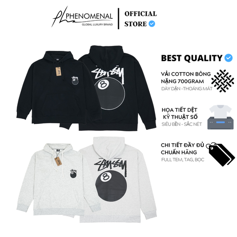 Áo Hoodie Stussy 8 BALL