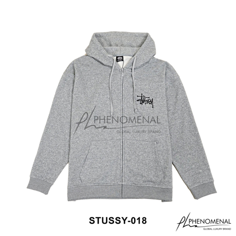 Áo Hoodie Zip Stussy Basic - Có khóa kéo