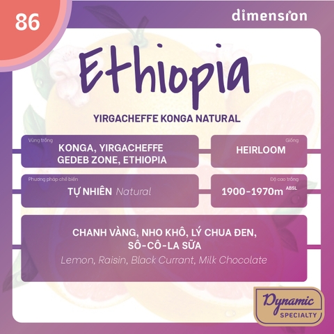ETHIOPIA KONGA NATURAL G1
