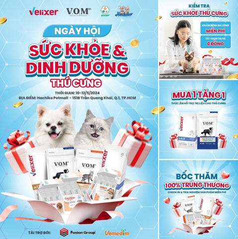 NGÀY HỘI SỨC KHỎE & DINH DƯỠNG THÚ CƯNG tại HACHIKO