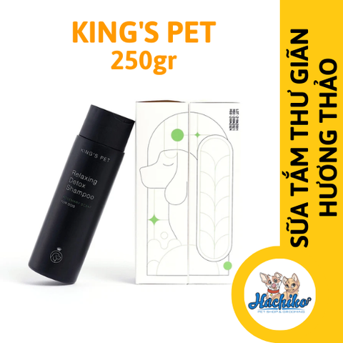 Sữa tắm thư giãn thanh lọc mùi Hương Thảo dành cho chó King's Pet 250gr