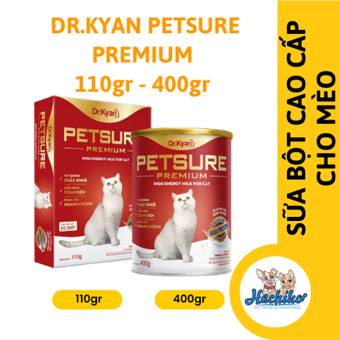 Sữa Bột Dinh Dưỡng Cao Cấp Cho Mèo Petsure Premium Dr.Kyan 400gr