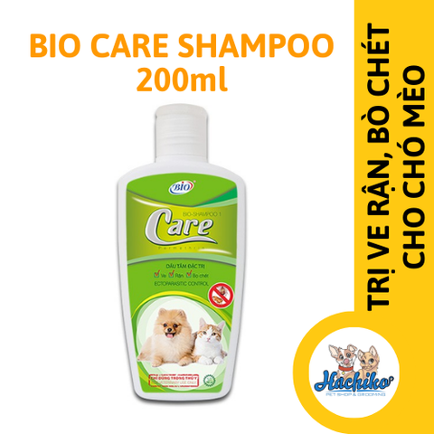 Sữa tắm Bio Care dành cho Chó/Mèo ve rận, bò chét 200ml