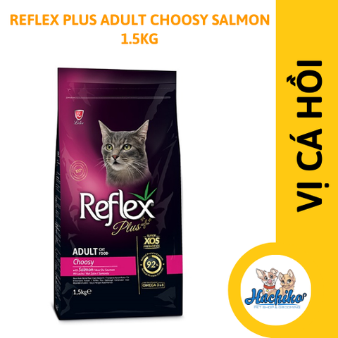 Thức ăn mèo Reflex Plus Cat Adult Choosy Salmon 1.5kg