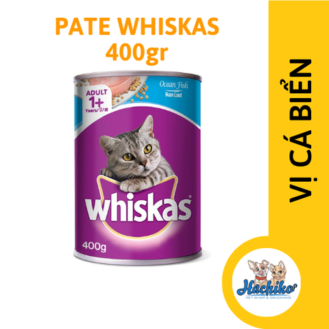 Pate Thức Ăn Cho Mèo Whiskas 400gr - Cá biển