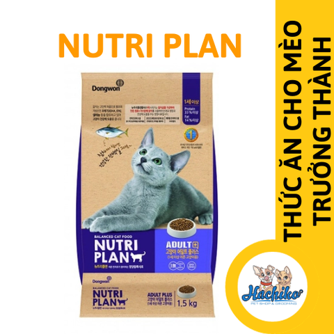 Nutri Plan Thức ăn mèo trưởng thành 1.5kg