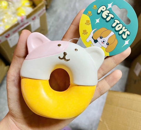 Đồ chơi cao su đồ vật - bánh gấu 8cm