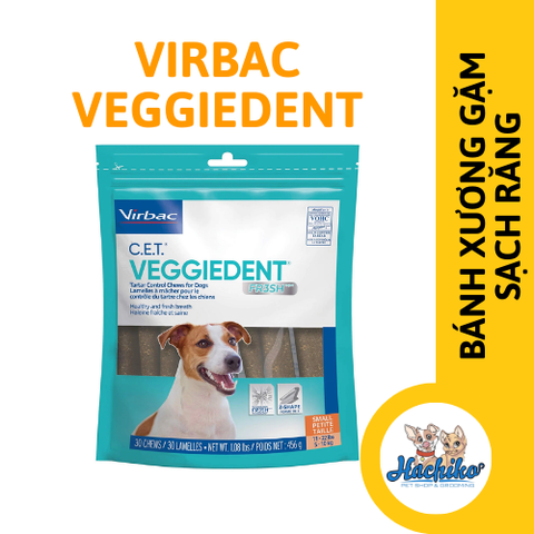 Bánh xương gặm sạch răng Veggiedent Fresh Virbac 240gr