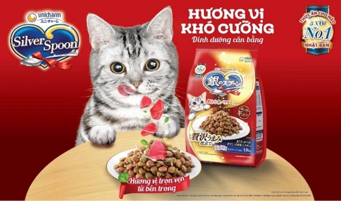 Thức ăn mèo SilverSpoon giảm nôn trớ 0.8kg
