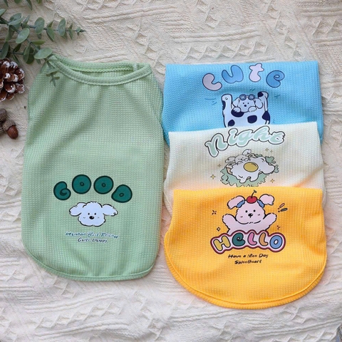 Áo thun gân chú cún XL/XXL