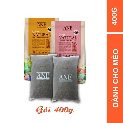 Hạt thức ăn ANF 6Free Natural for Indoor Kitten Cat Mèo con 400g