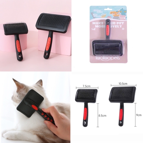 Lược chải xù cán đen - Lớn