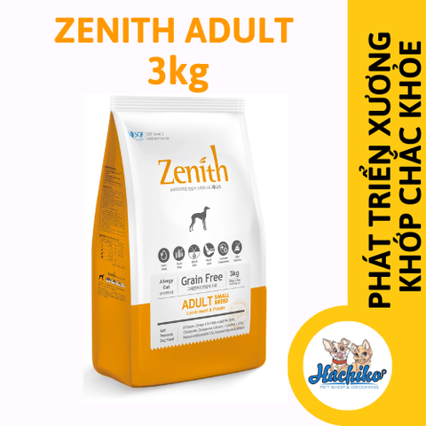 Thức ăn hạt mềm cho chó trưởng thành Zenith Adult - 3kg