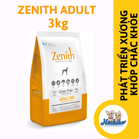 Thức ăn hạt mềm cho chó trưởng thành Zenith Adult 3kg