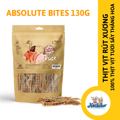 Absolute Bites Thịt vịt rút xương sấy 130g dành cho thú cưng