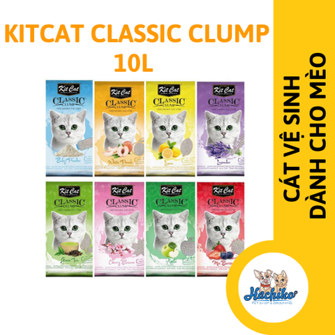 Cát vệ sinh mèo vón KitCat Classic Clump 10 lít