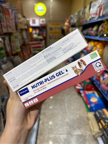 Virbac Nutri Plus Gel dinh dưỡng 120,5g dành cho Chó Mèo mẫu mới