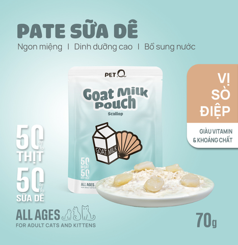 Pate sữa dê cho mèo PetQ Goat Milk - 70gr