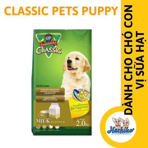 Thức ăn cho chó con Classic Pets Puppy Vị hạt sữa 